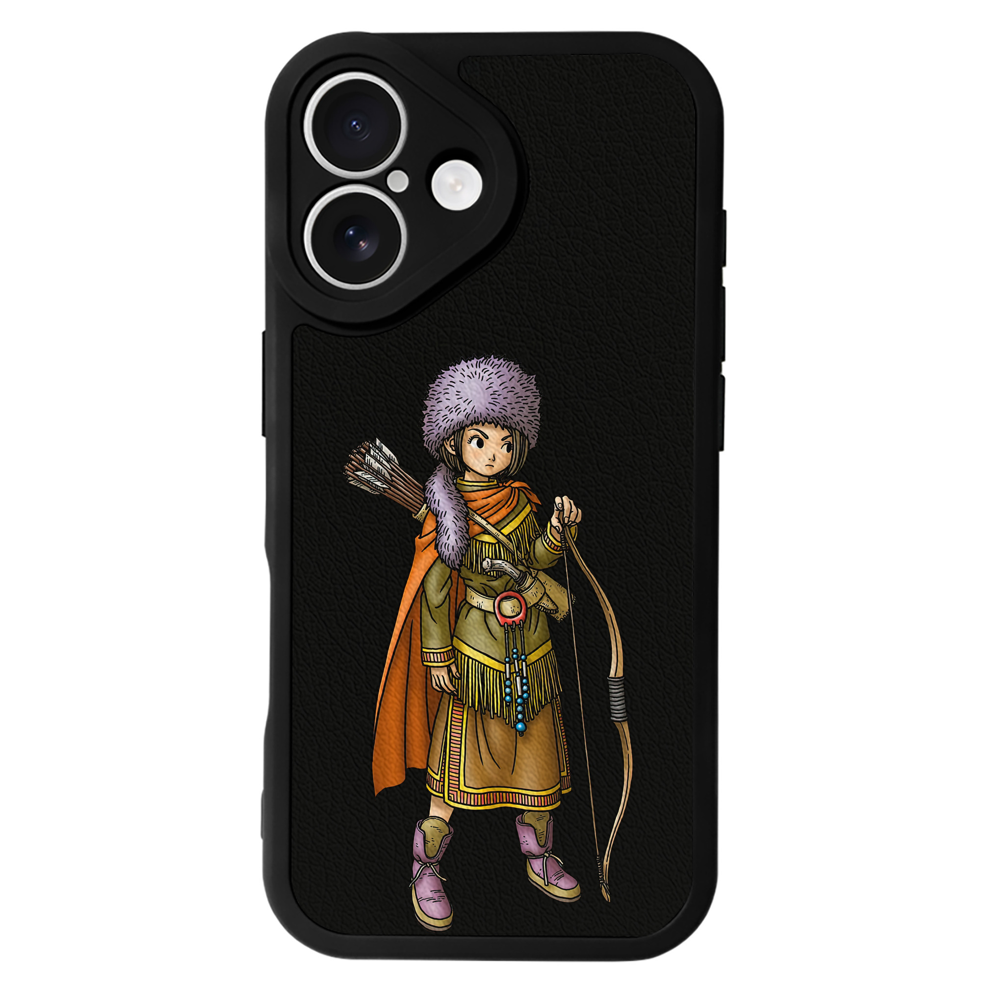 （画像用） ドラゴンクエスト Doragon Kuesuto Dragon Quest 【iPhone 16シリーズ対応】シリコンスマホケース（レザー調） 材質：シリコン